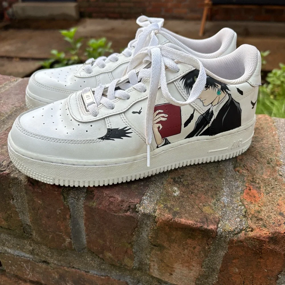 Custom painted Hunter x Hunter Air Force 1 shoes size 6 Free Shipping